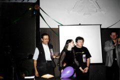 Zakończenie gali - Piotr Rak, Elżbieta Gepfert, Piotr W. Cholewa, Rafal A. Ziemkiewicz (fot. Grzegorz Kozubski)