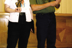 Laureaci Nagrody: Ewa Białołęcka i Marek S. Huberath (fot. Grzegorz Kozubski)